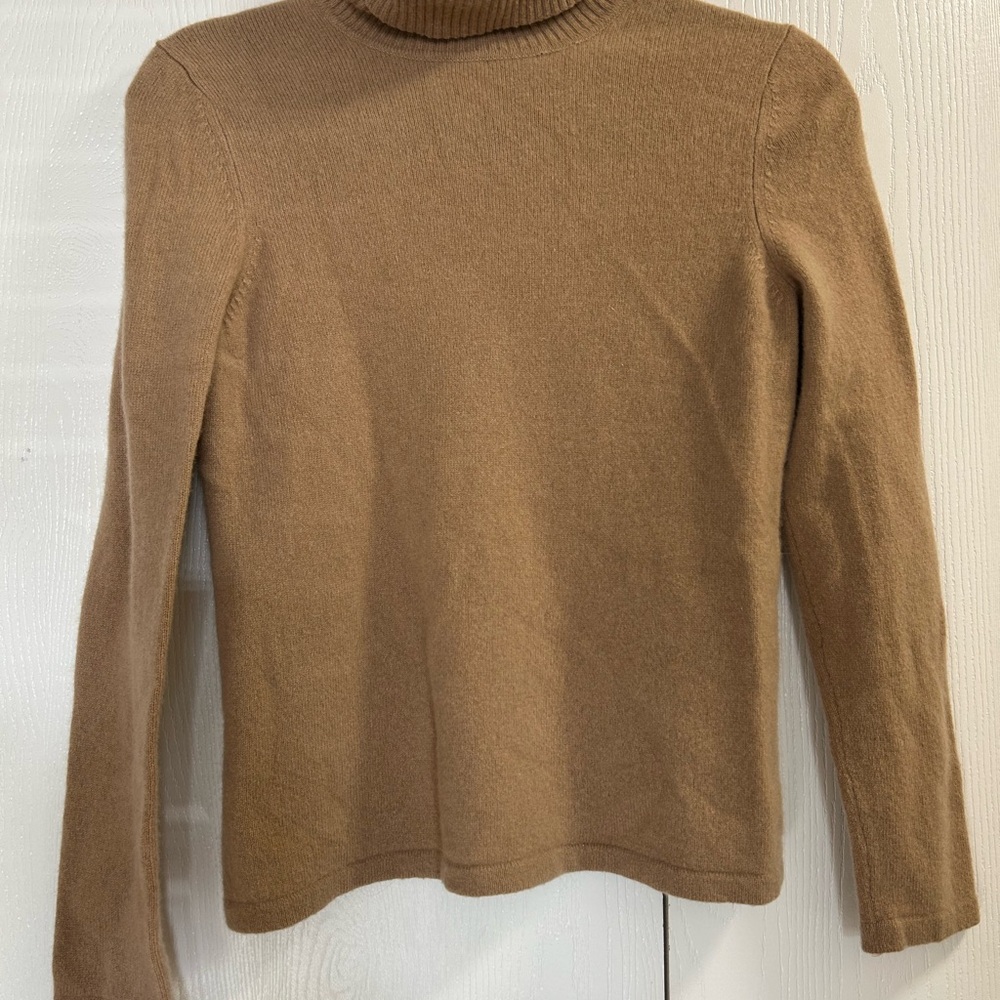 Only Mine Tan Turtleneck Sweater
